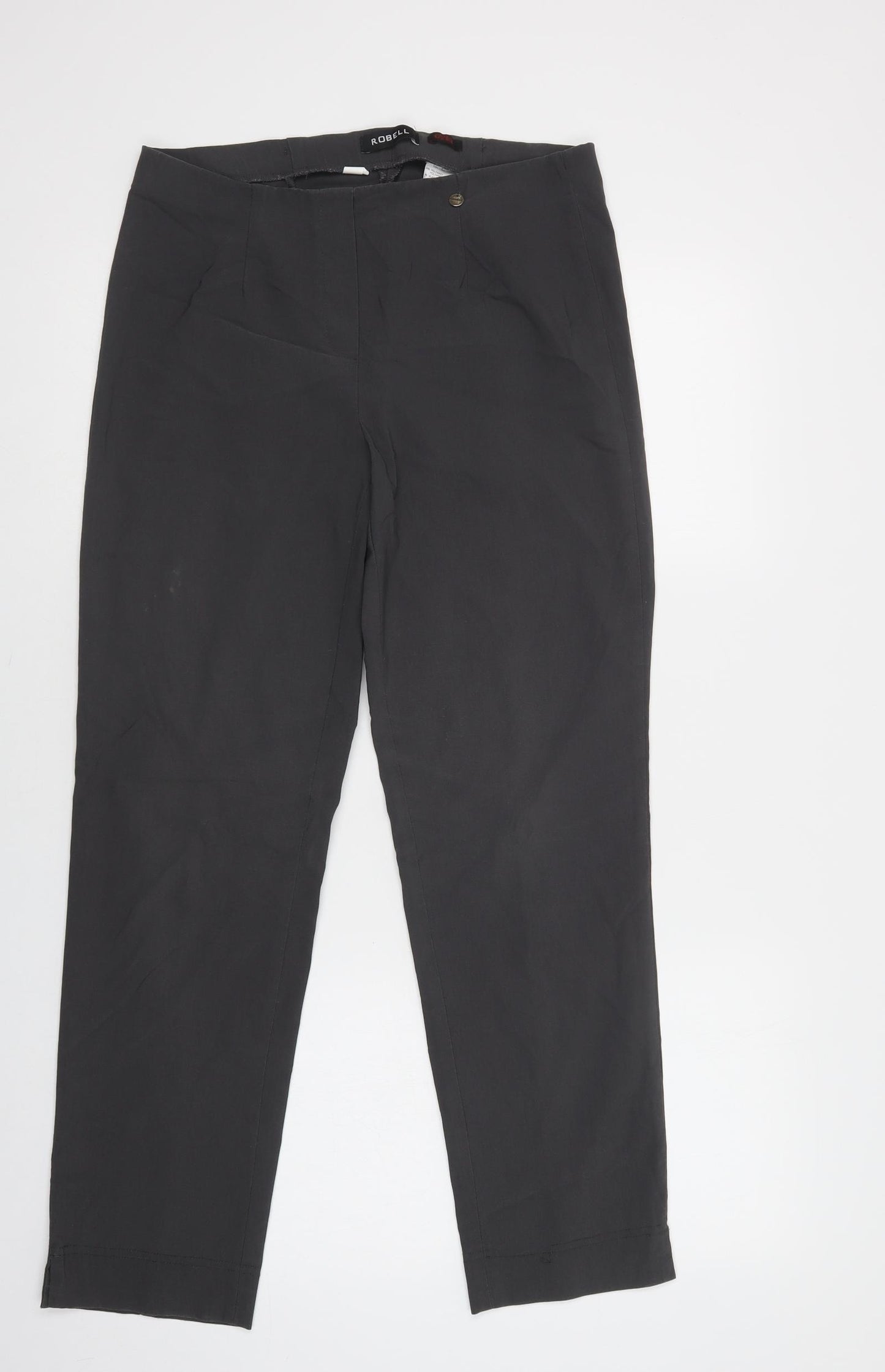 Robell Womens Grey  Viscose Jegging Trousers Size 12 L29 in Regular
