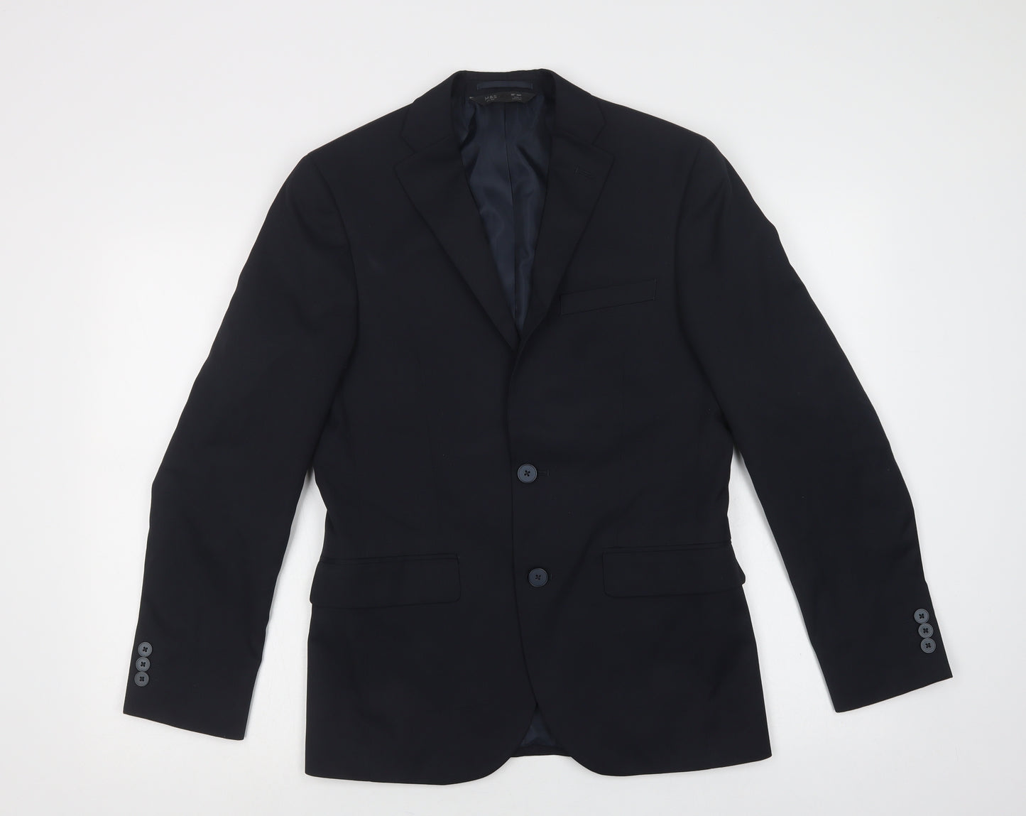 Marks and Spencer Mens Blue   Jacket Blazer Size S  Button