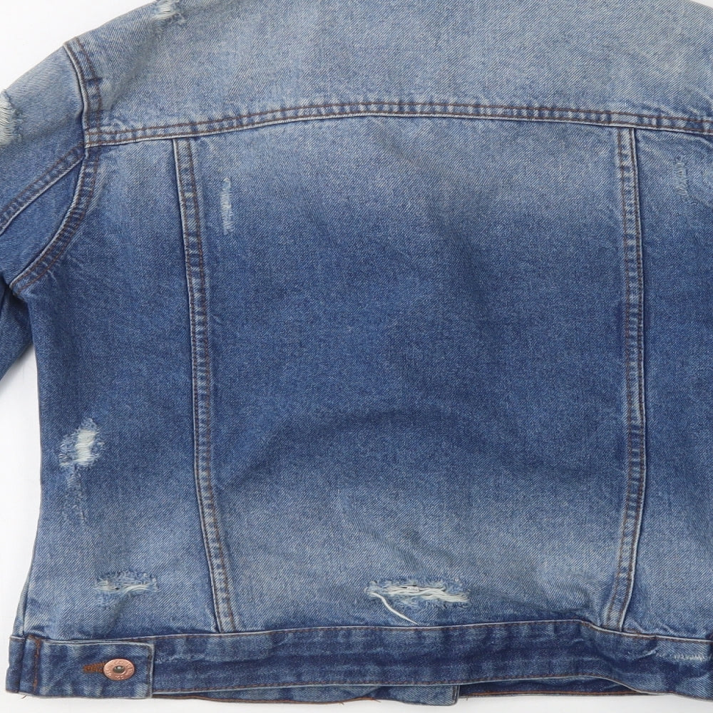 Primark Womens Blue   Jacket  Size 10  Button