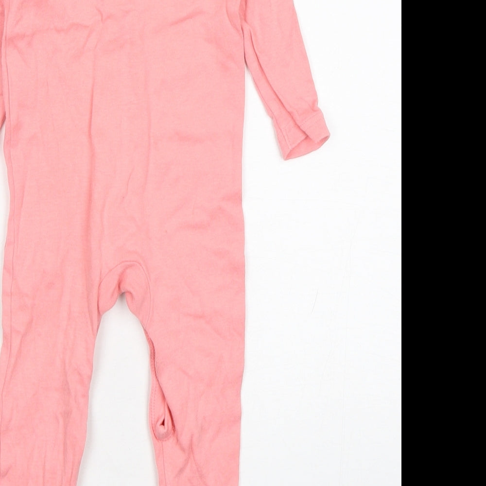 George Girls Pink  Cotton Babygrow One-Piece Size 9-12 Months   - Minnie Mouse