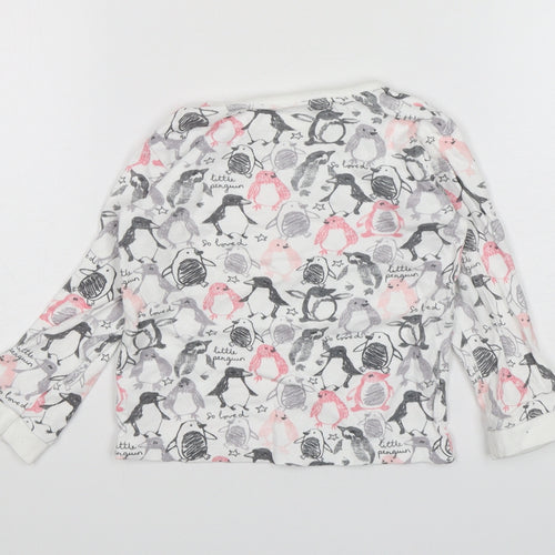 George Girls Multicoloured Animal Print Cotton Basic T-Shirt Size 12-18 Months Round Neck