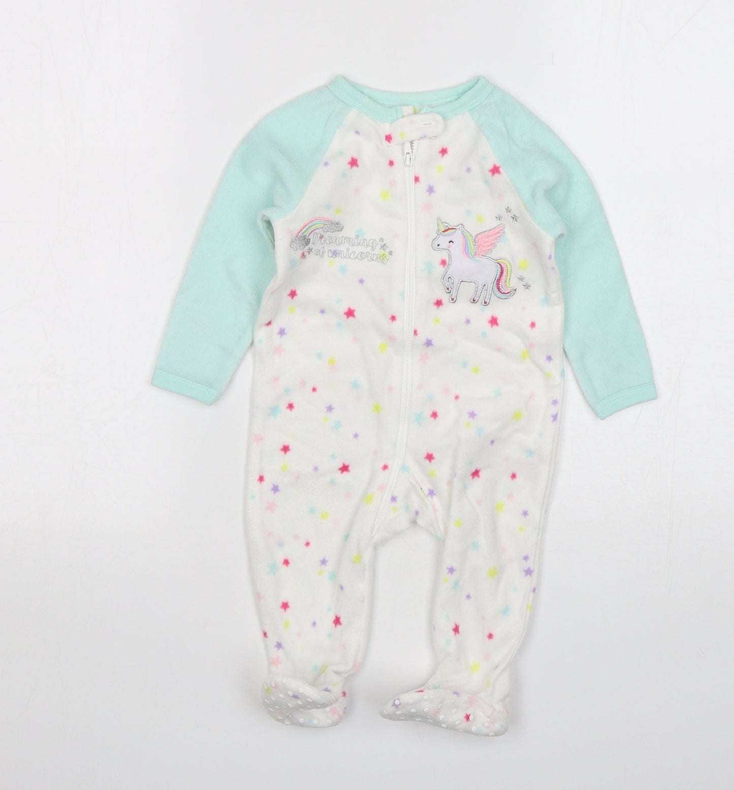 Primark Girls Multicoloured Polka Dot Polyester  One Piece Size 6-9 Months