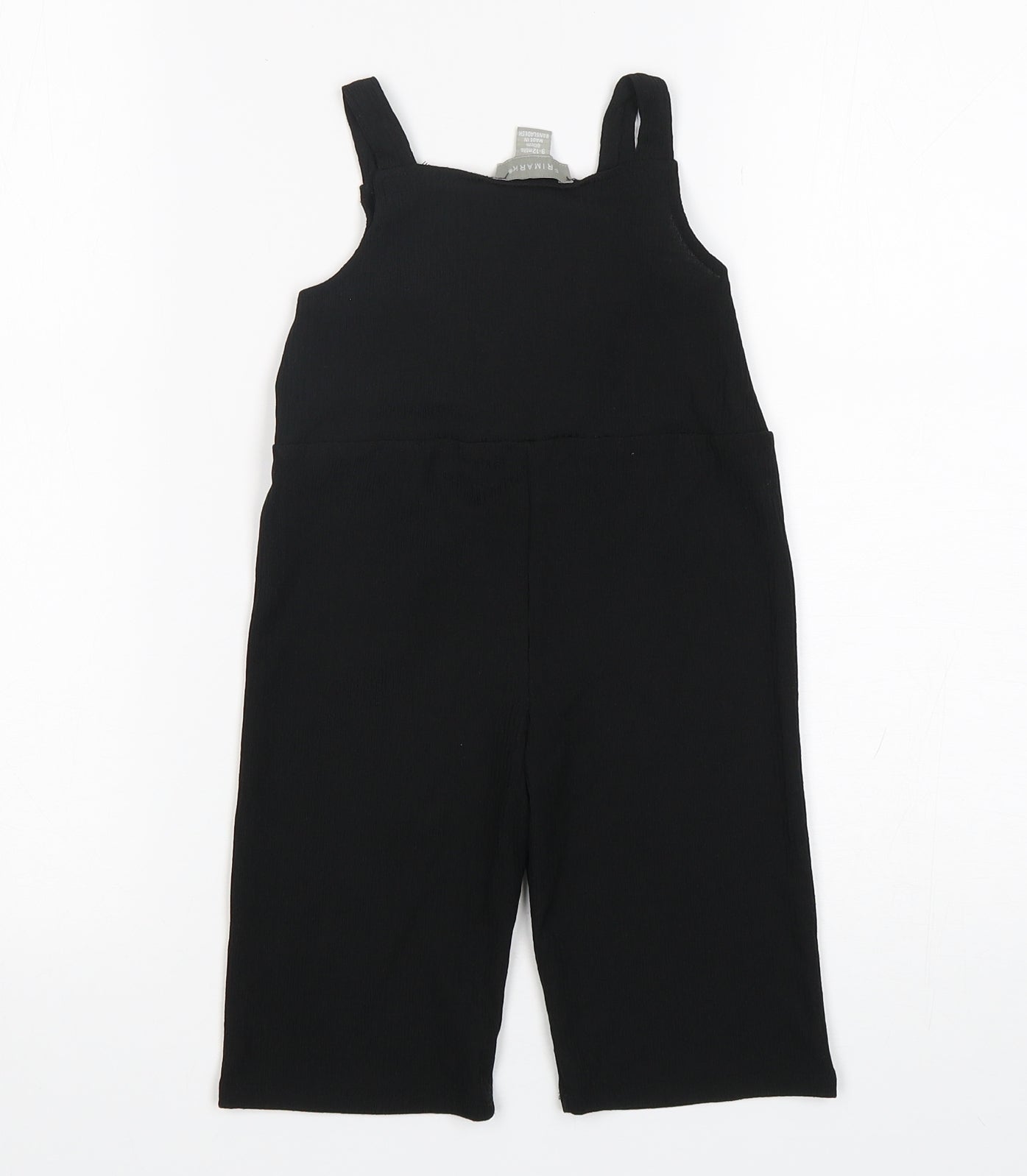 Primark Girls Black  Polyester Catsuit One-Piece Size 9-12 Months