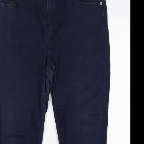 M&S Womens Blue   Skinny Jeans Size 18 L28 in Regular