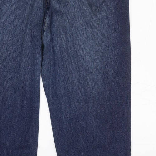 F&F Womens Blue  Cotton Skinny Jeans Size 16 L30 in Regular