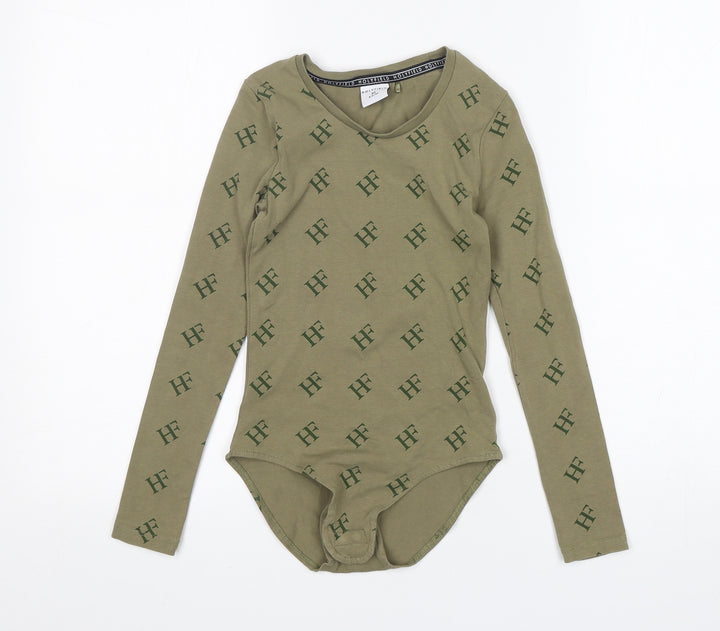 Holyfield Girls Green Cotton Bodysuit One-Piece Size XS