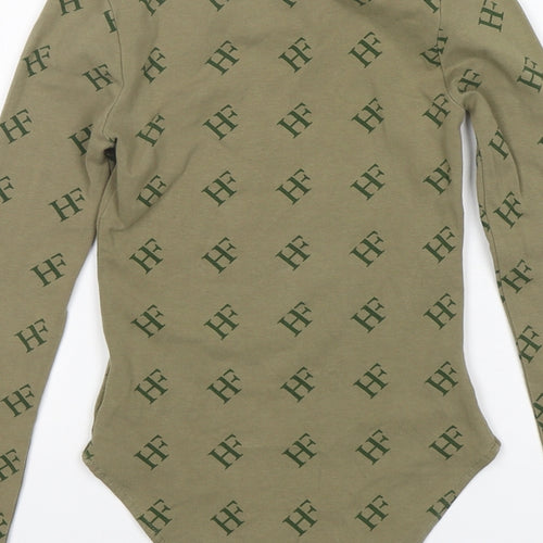 Holyfield Girls Green  Cotton Bodysuit One-Piece Size XS
