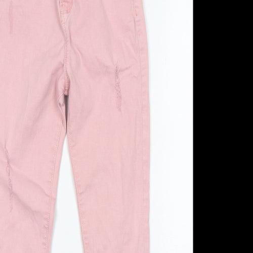 Denim co Girls Pink  Cotton Skinny Jeans Size 10-11 Years  Regular