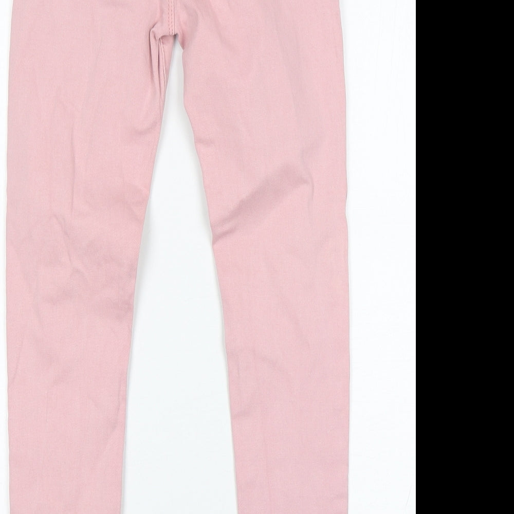 Denim co Girls Pink  Cotton Skinny Jeans Size 10-11 Years  Regular