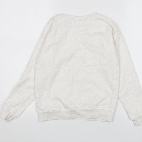 Primark Girls Beige  Cotton Pullover Sweatshirt Size 9-10 Years