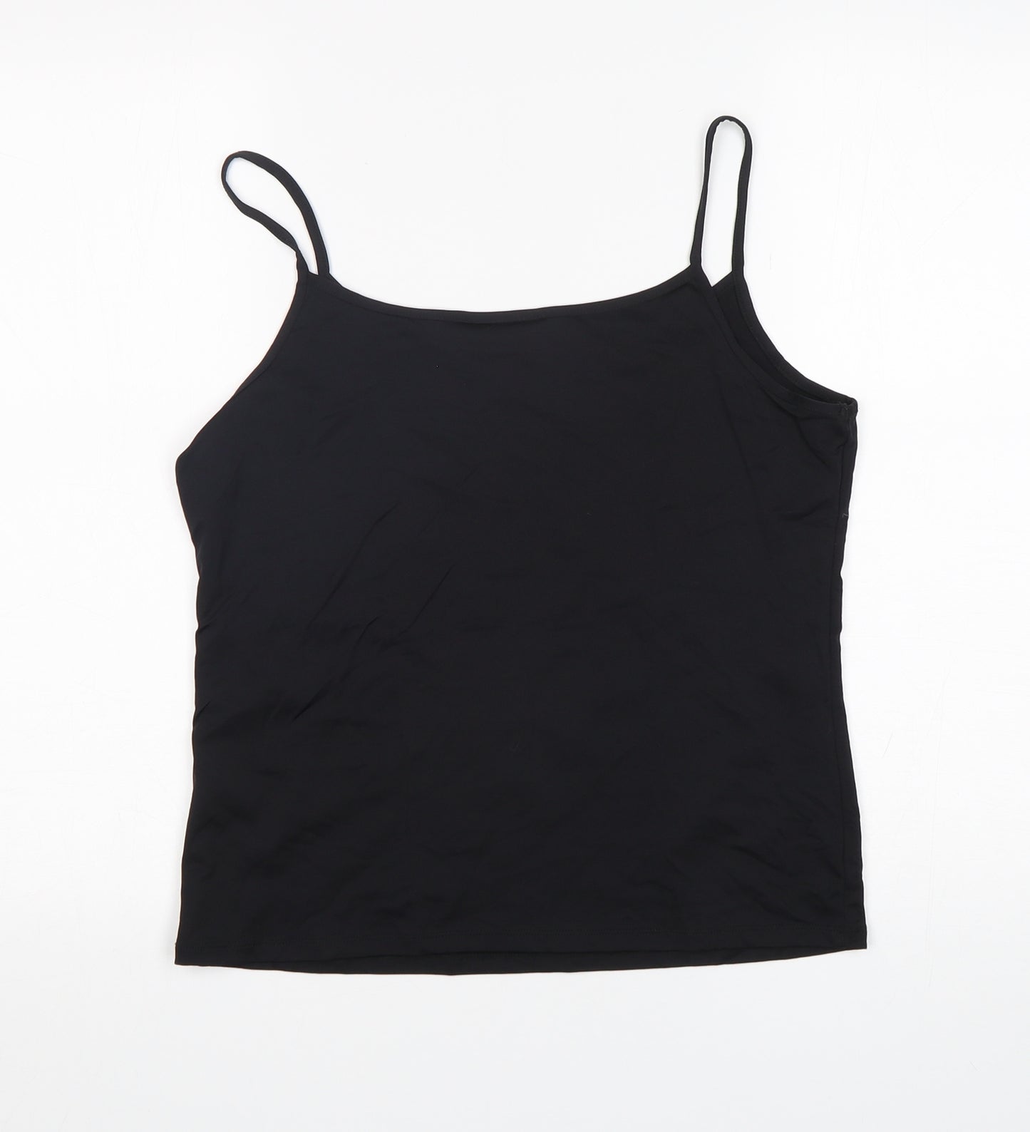 Wallis Womens Black Polyamide Camisole Tank Size 14 Round Neck