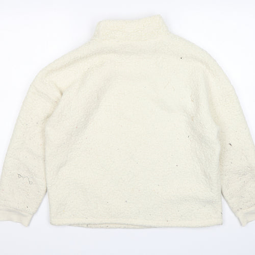 Primark Womens Beige Mock Neck  Polyester Pullover Jumper Size M