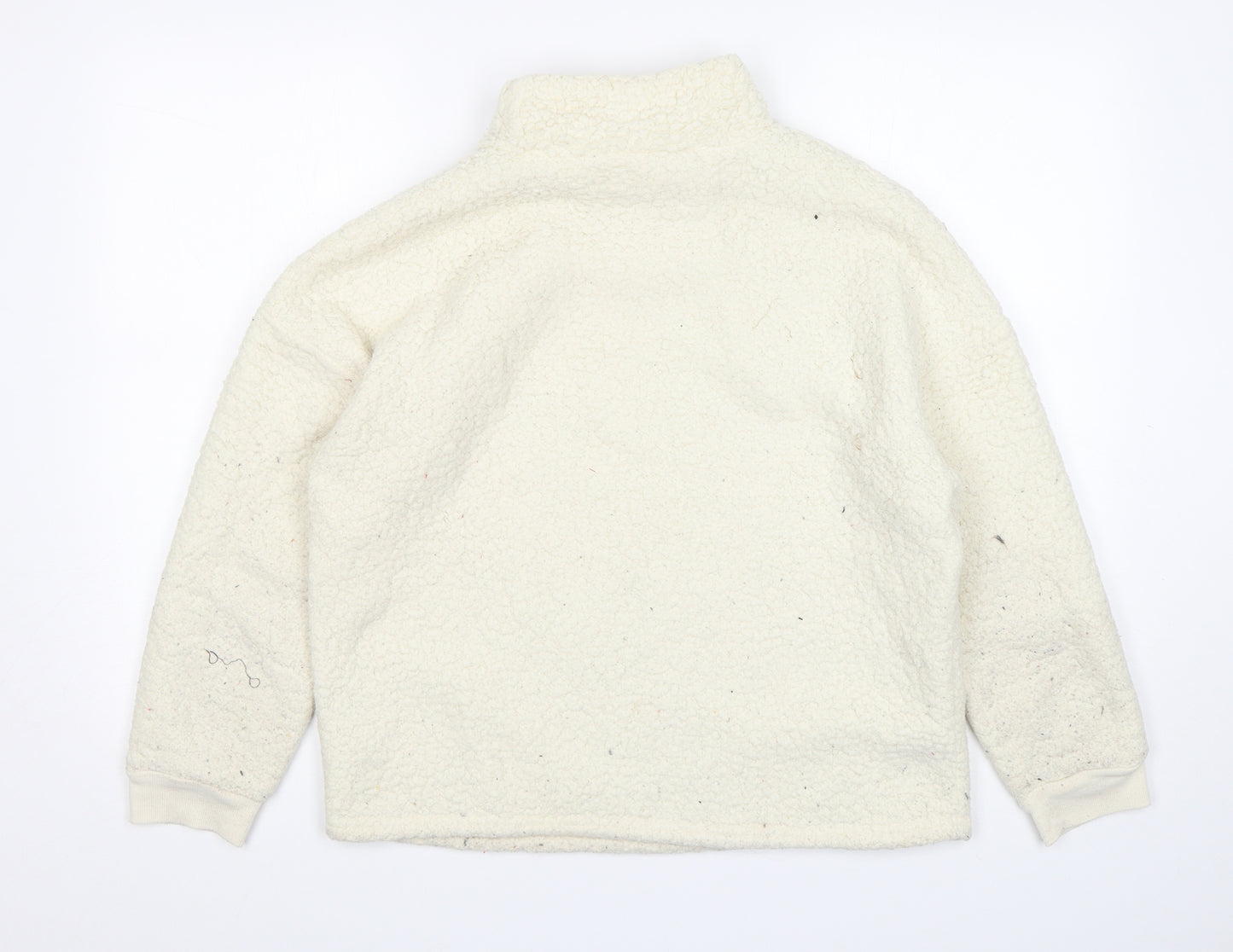 Primark Womens Beige Mock Neck  Polyester Pullover Jumper Size M