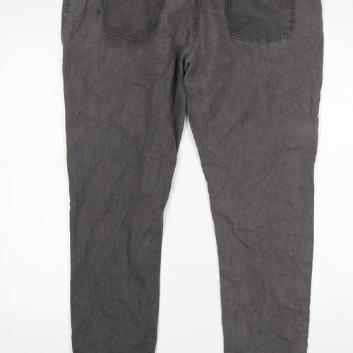 Primark Womens Grey  Cotton Jegging Jeans Size 18 L30 in Regular