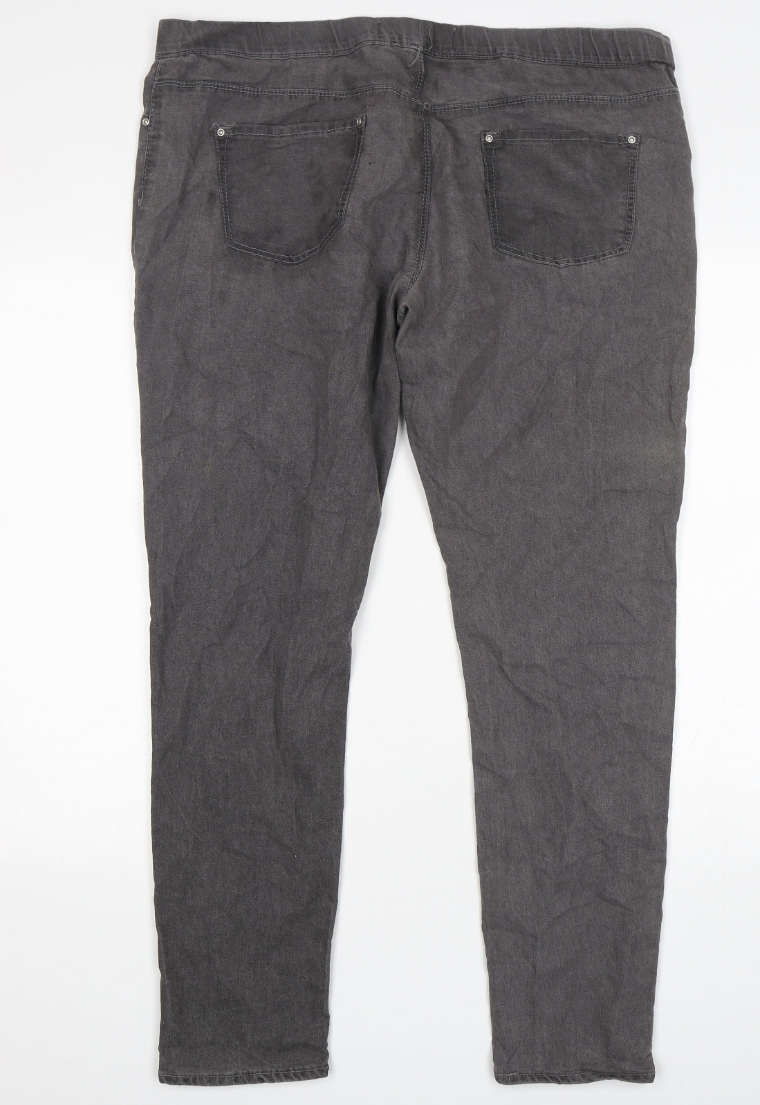 Primark Womens Grey  Cotton Jegging Jeans Size 18 L30 in Regular