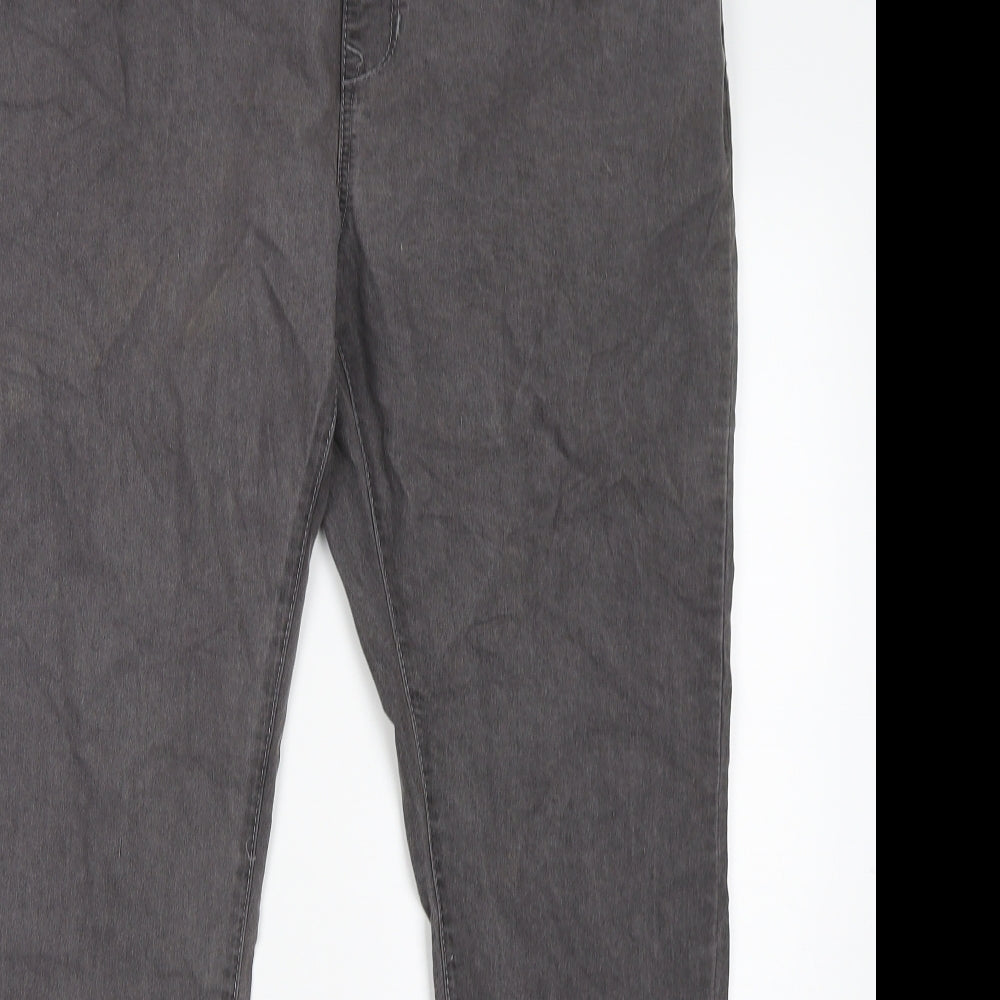 Primark Womens Grey  Cotton Jegging Jeans Size 18 L30 in Regular