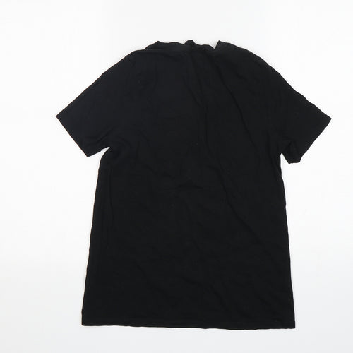 River Island  Womens Black  Cotton Basic T-Shirt Size 8 Round Neck