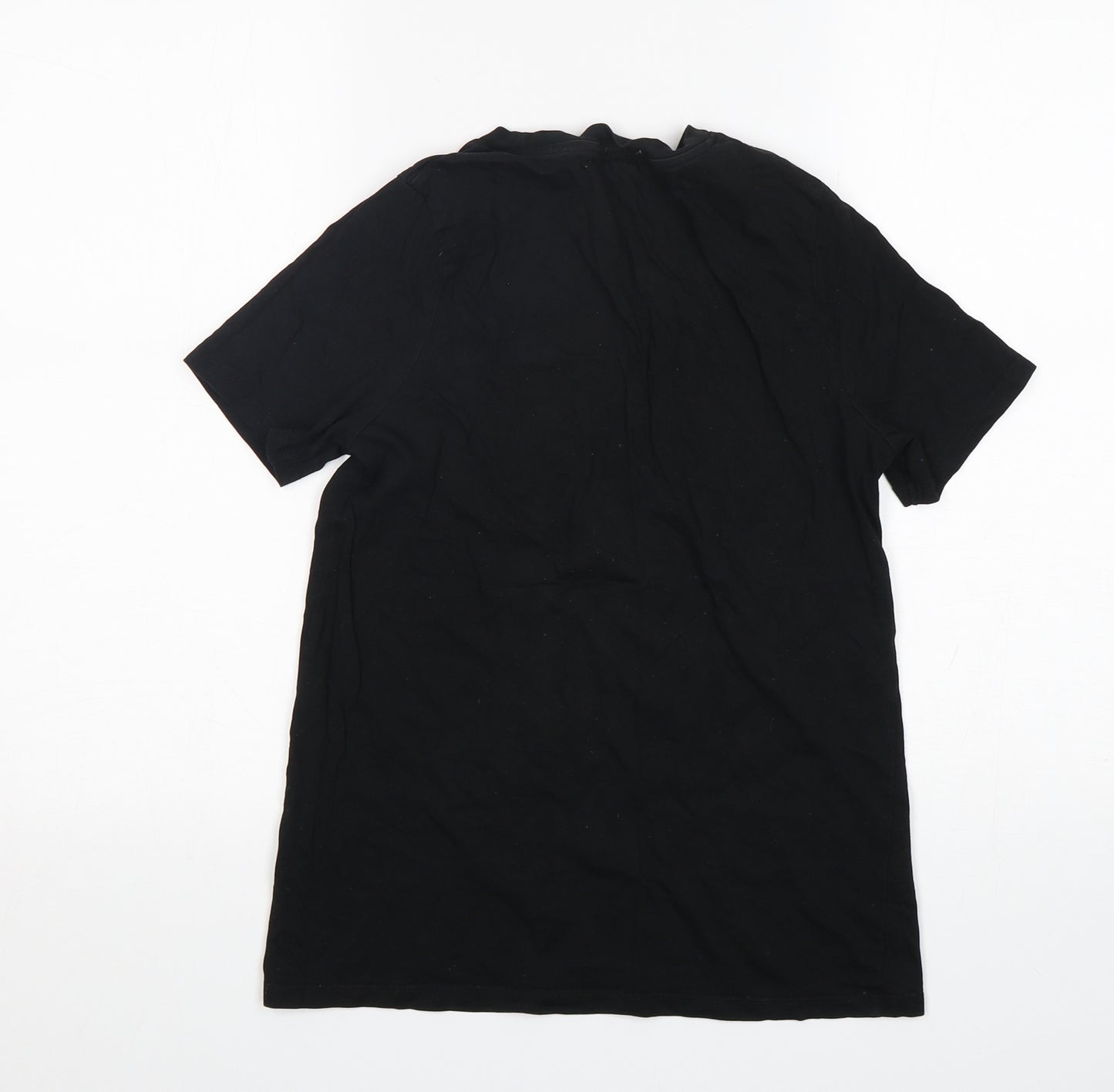 River Island  Womens Black  Cotton Basic T-Shirt Size 8 Round Neck