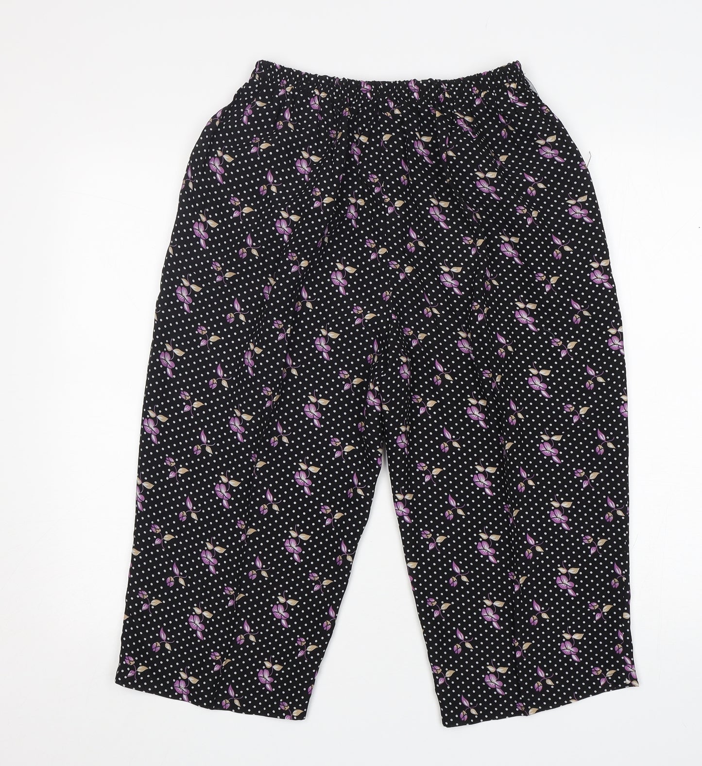 fashion  Womens Black Polka Dot  Skimmer Shorts Size 2XL L18 in Regular