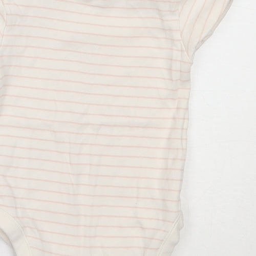 George Girls Ivory Striped Cotton Babygrow One-Piece Size 12-18 Months   - lion king