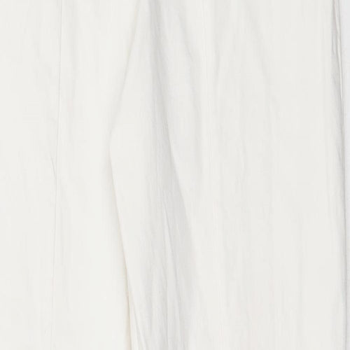 Vesper Womens White  Viscose Capri Trousers Size 8 L27.5 in Regular