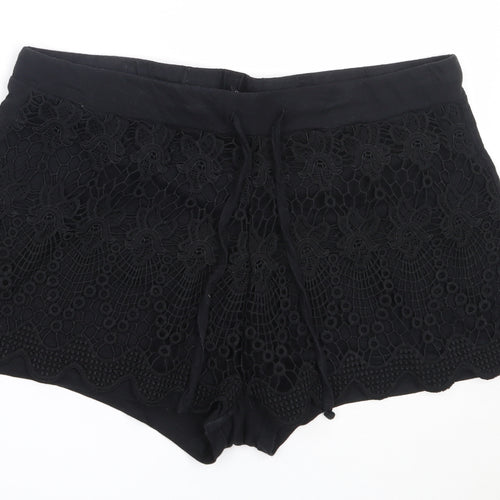 Atmosphere Womens Black  Cotton Hot Pants Shorts Size 18  Regular