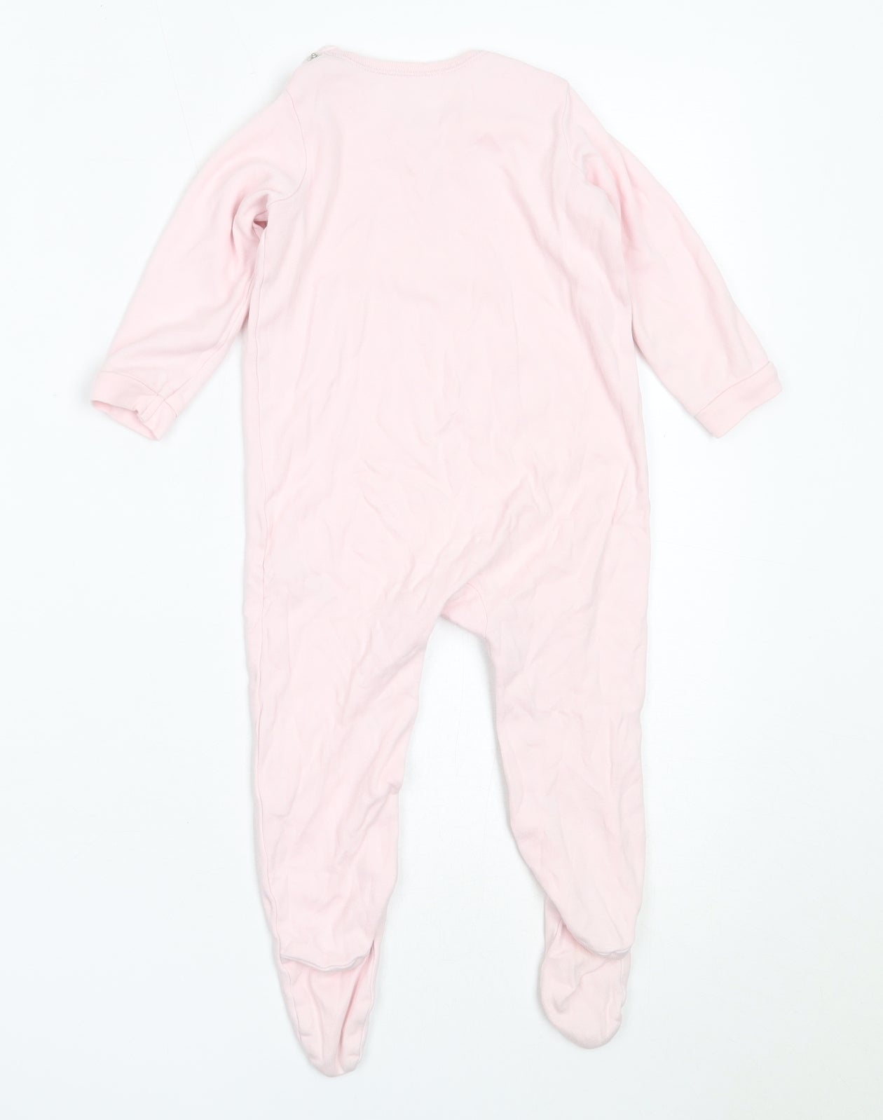 George Girls Pink  Cotton Babygrow One-Piece Size 12-18 Months