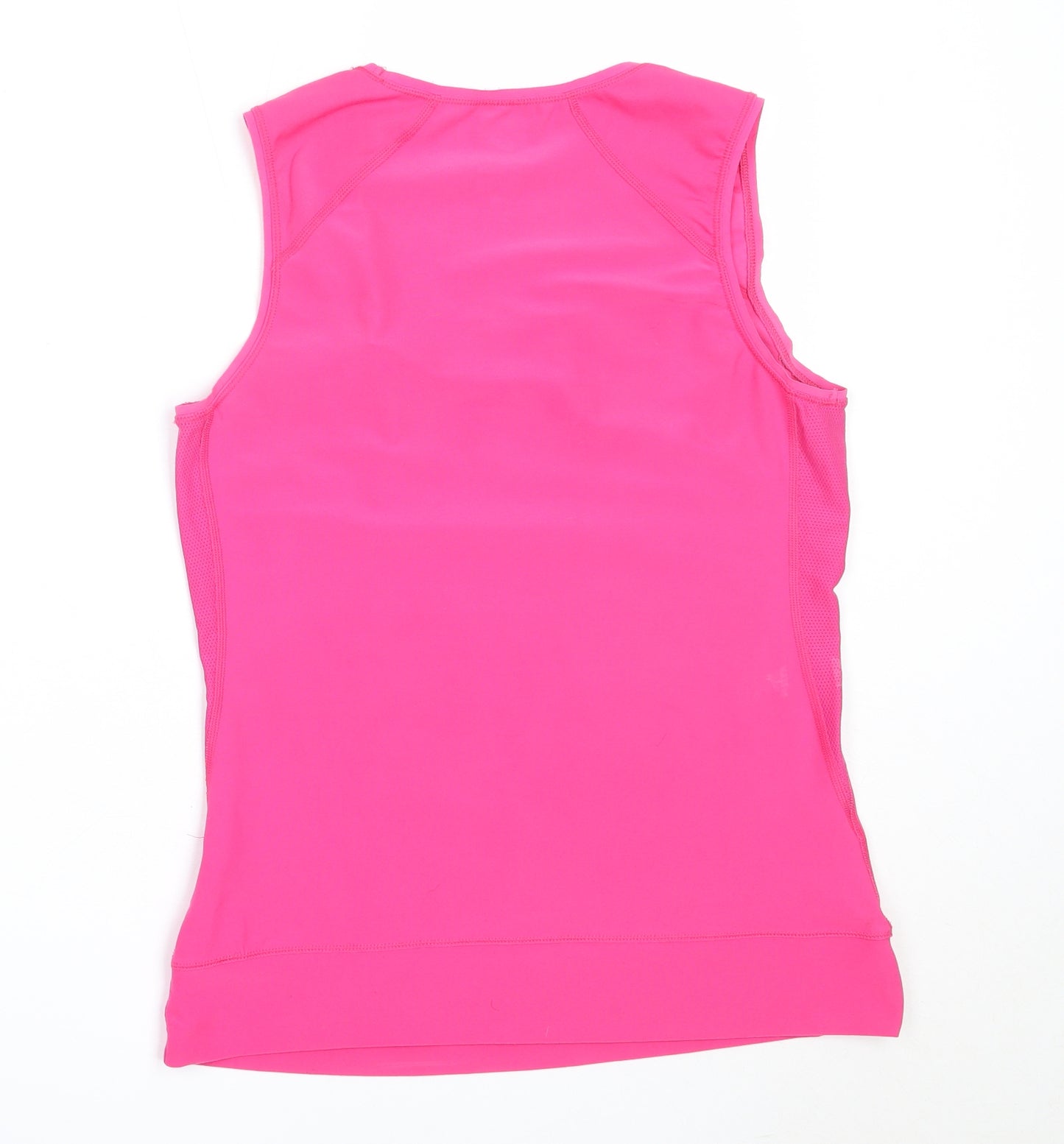 Nike Womens Pink  Polyester Basic Tank Size M V-Neck