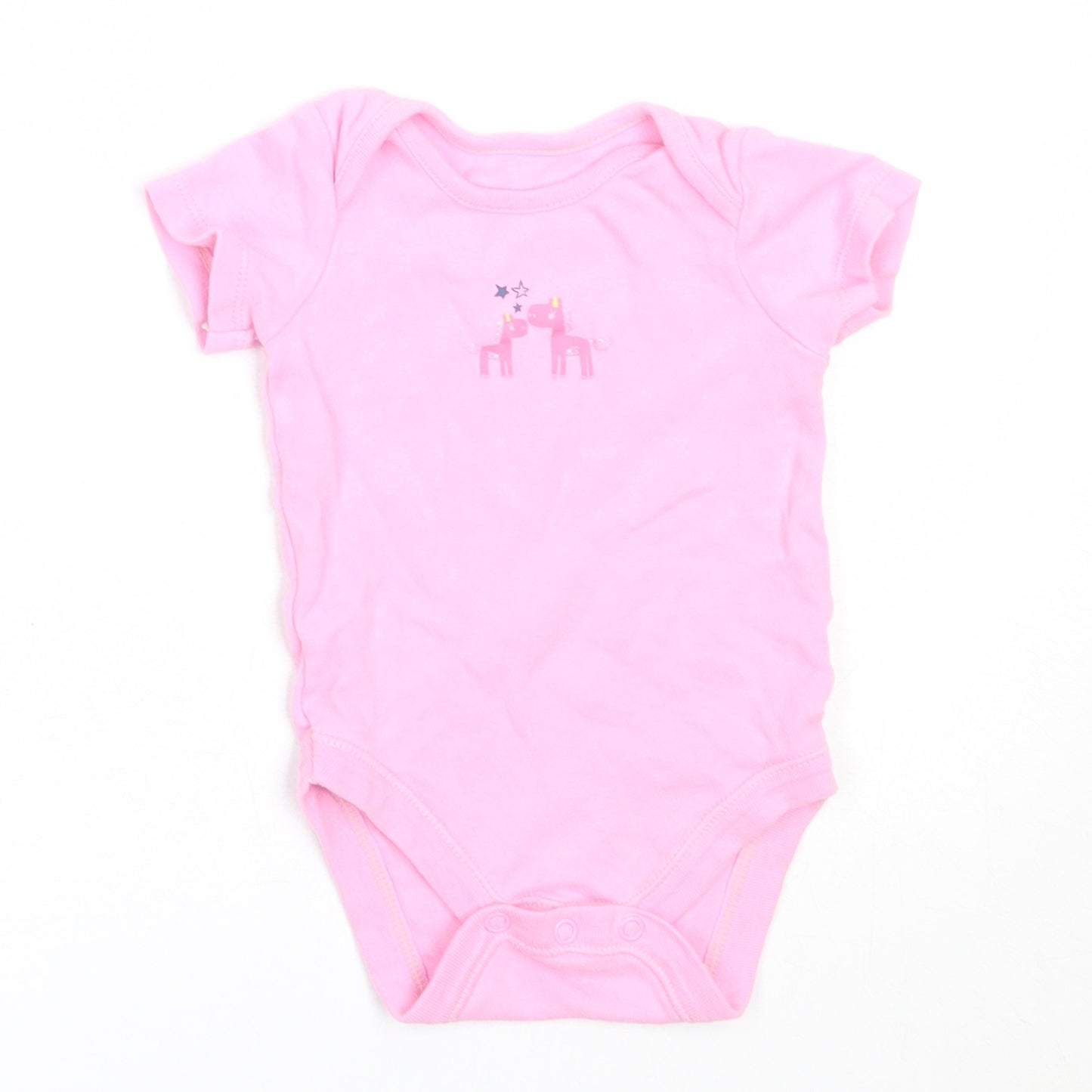 Dunnes Stores Girls Pink  Cotton Babygrow One-Piece Size 3-6 Months