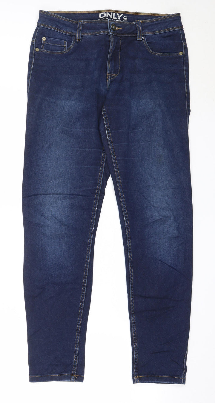 Only Womens Blue Cotton Skinny Jeans Size 30 in L29 in Regular