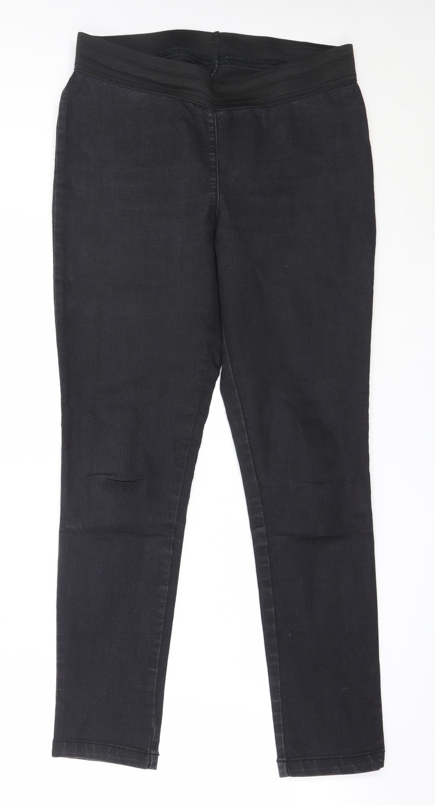 Marks and Spencer Womens Black  Cotton Jegging Jeans Size 10 L27.5 in Regular