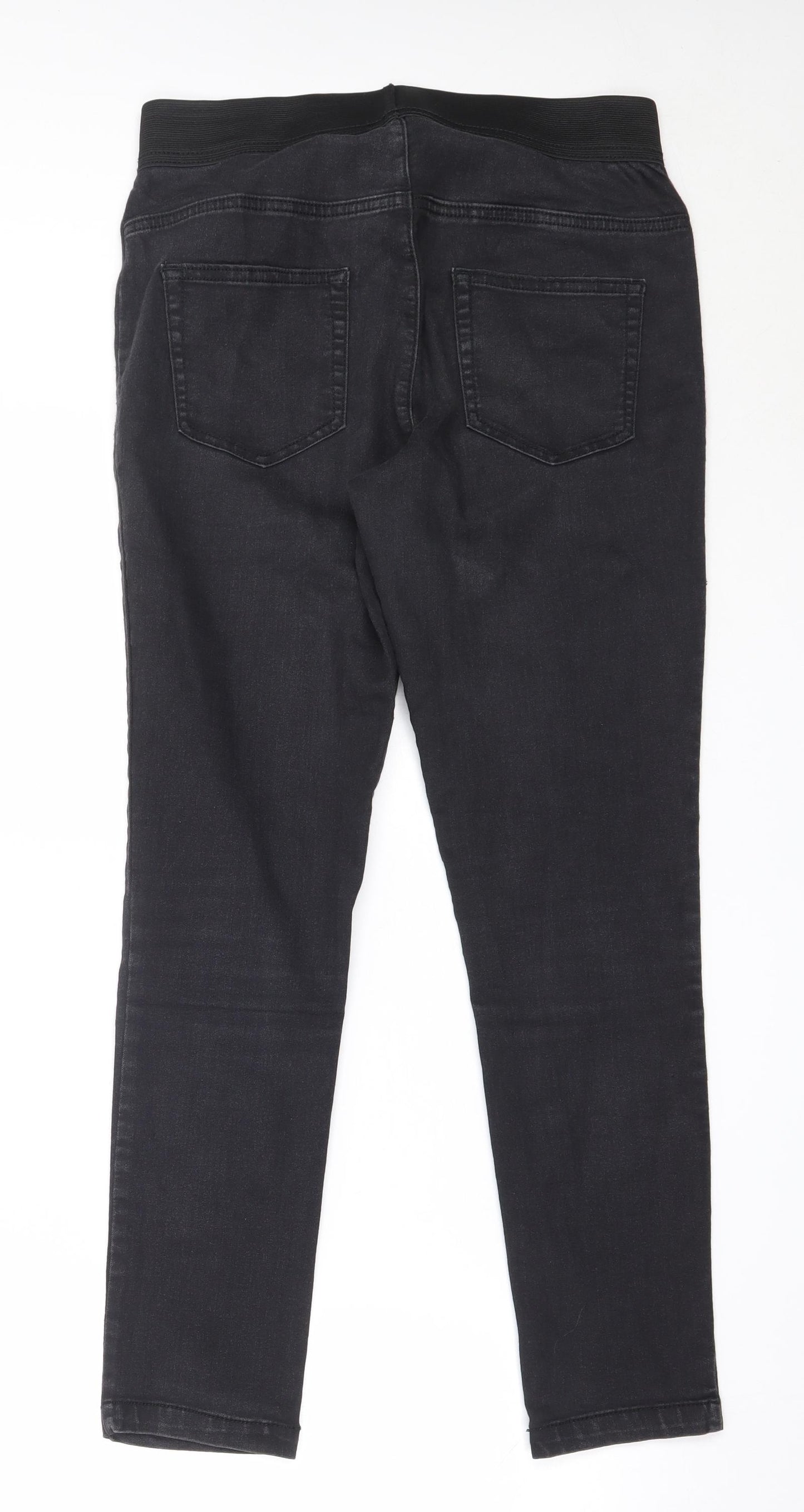 Marks and Spencer Womens Black  Cotton Jegging Jeans Size 10 L27.5 in Regular