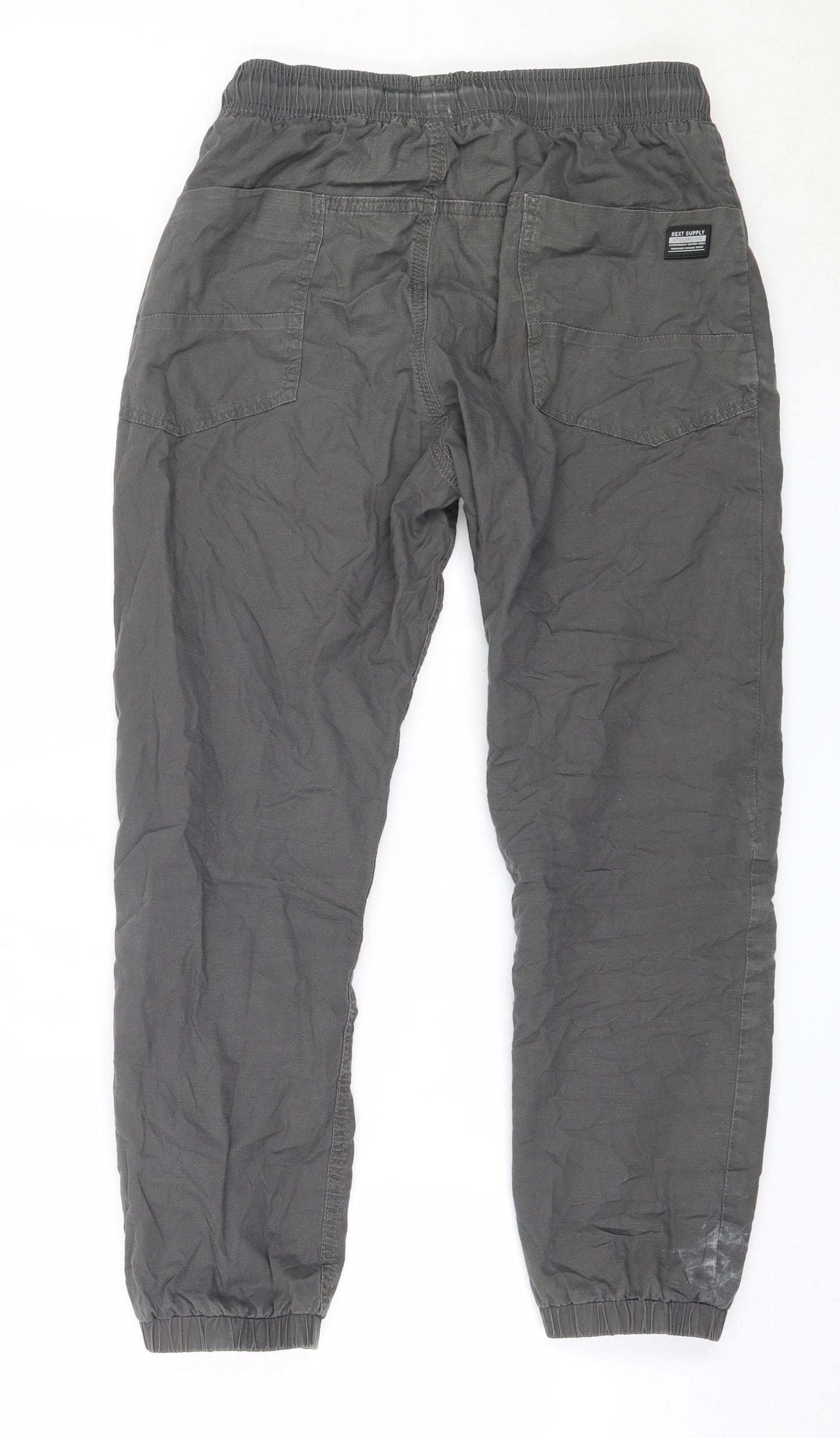 NEXT Boys Green  Cotton Cargo Trousers Size 11 Years  Regular