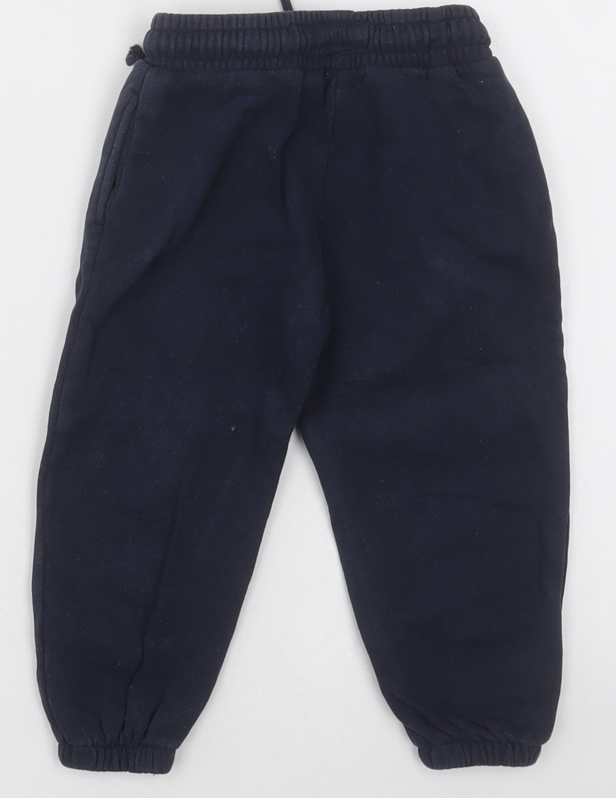 NEXT Boys Blue  Cotton Jogger Trousers Size 2-3 Years  Regular Tie