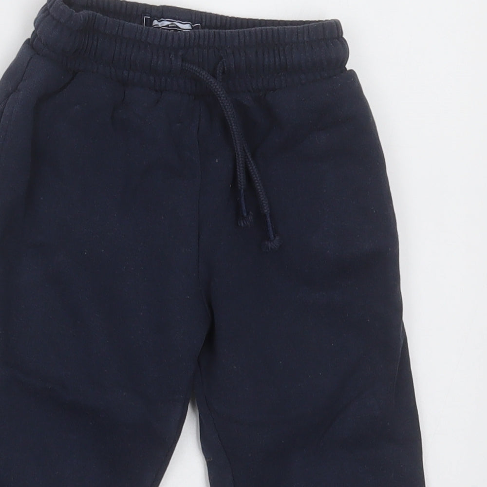 NEXT Boys Blue  Cotton Jogger Trousers Size 2-3 Years  Regular Tie