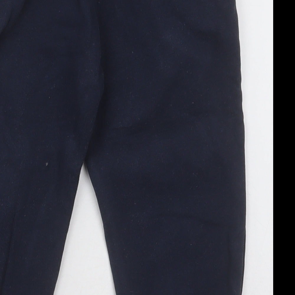 NEXT Boys Blue  Cotton Jogger Trousers Size 2-3 Years  Regular Tie
