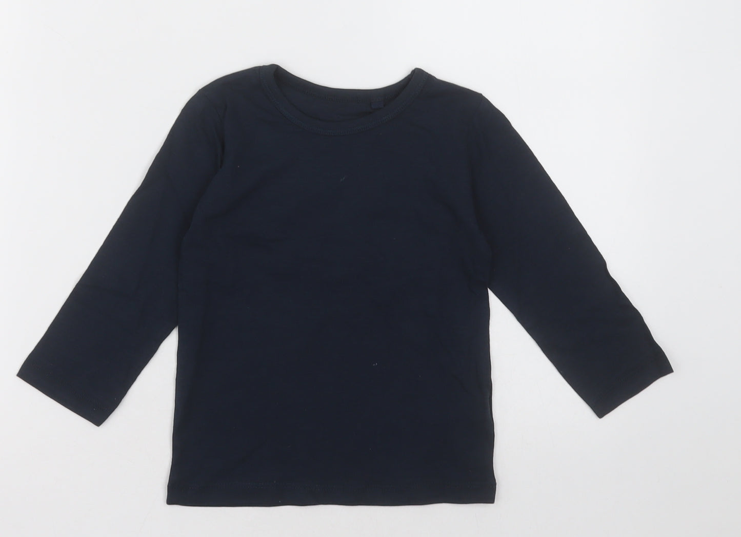 NEXT Boys Black  Cotton Basic Casual Size 2 Years Crew Neck Pullover