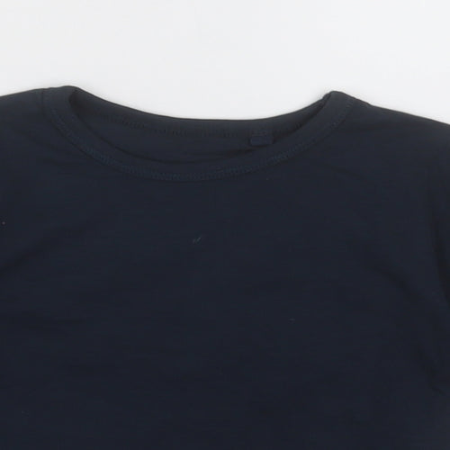 NEXT Boys Black  Cotton Basic Casual Size 2 Years Crew Neck Pullover