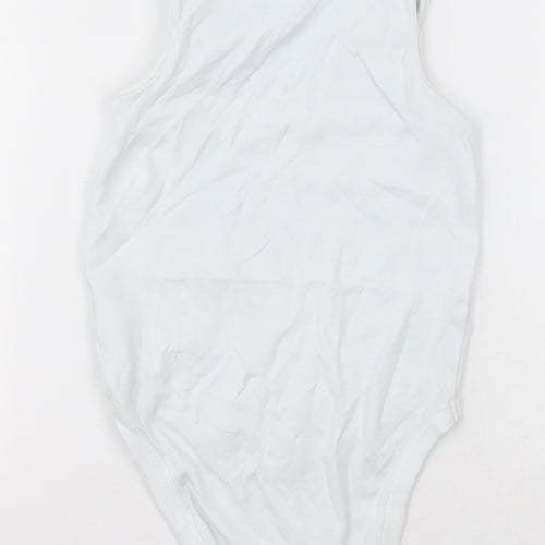 NEXT Girls White  Cotton Bodysuit One-Piece Size 2-3 Years  Buckle - Unisex