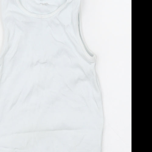 NEXT Girls White  Cotton Bodysuit One-Piece Size 2-3 Years  Buckle - Unisex