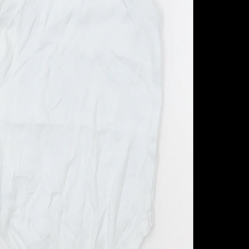 NEXT Girls White  Cotton Bodysuit One-Piece Size 2-3 Years  Buckle - Unisex