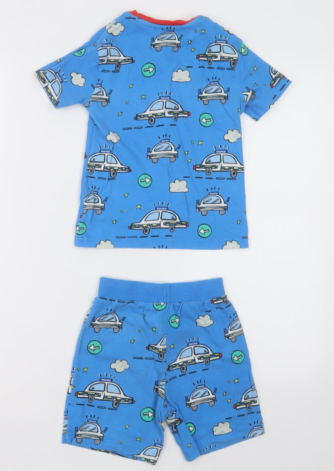 NEXT Boys Beige Geometric Cotton  Pyjama Set Size 2-3 Years  Pullover - police