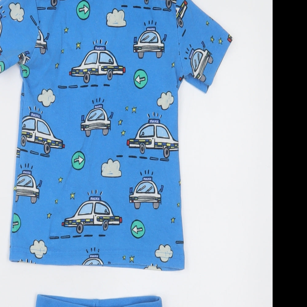 NEXT Boys Beige Geometric Cotton  Pyjama Set Size 2-3 Years  Pullover - police