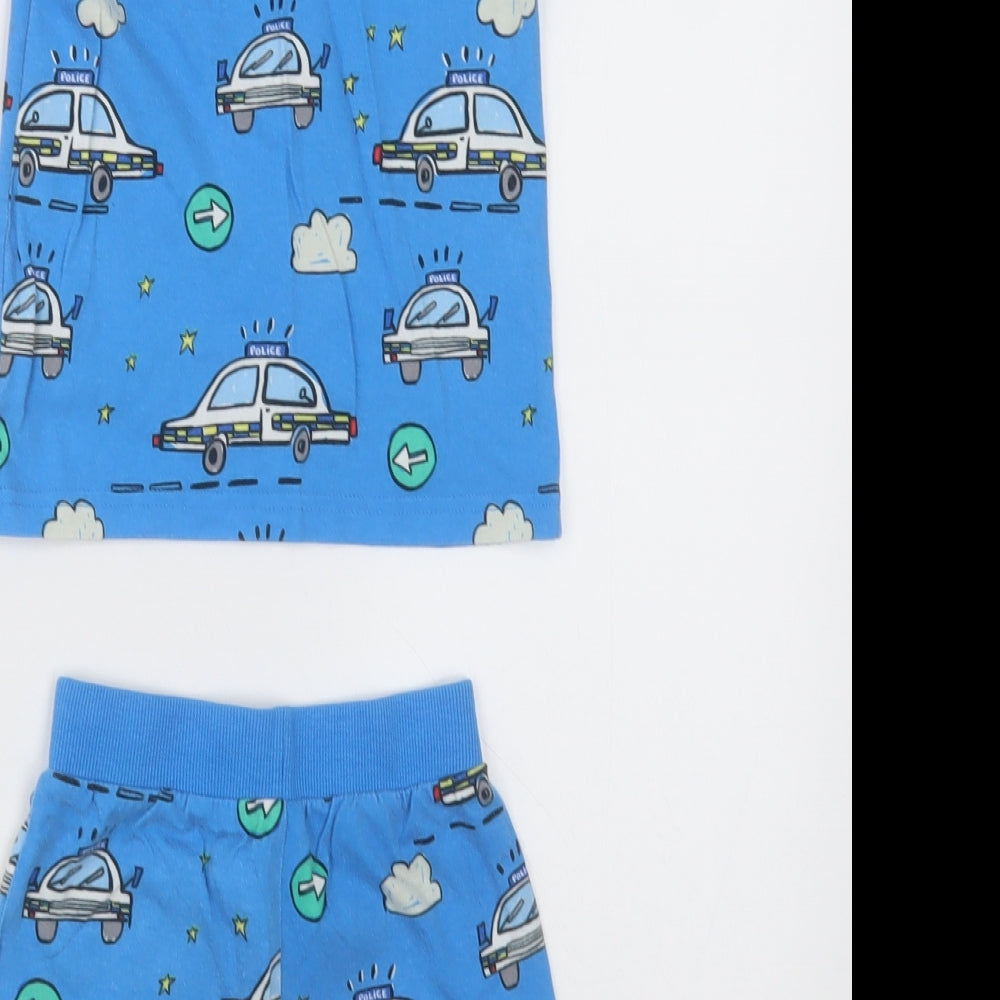 NEXT Boys Beige Geometric Cotton  Pyjama Set Size 2-3 Years  Pullover - police