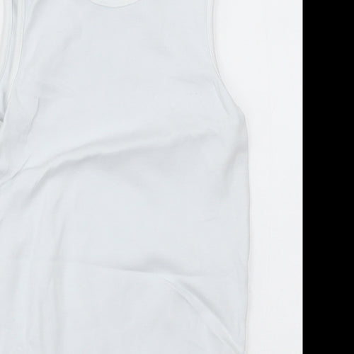 NEXT Girls White  Cotton Bodysuit One-Piece Size 2-3 Years  Button