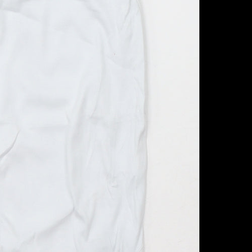 NEXT Girls White  Cotton Bodysuit One-Piece Size 2-3 Years  Button