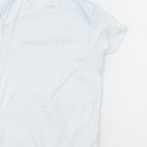NEXT Girls White  Cotton Bodysuit One-Piece Size 2-3 Years  Button - Unisex