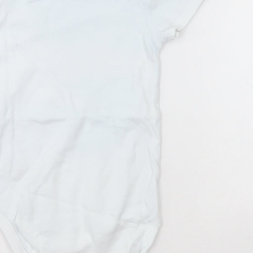 NEXT Girls White  Cotton Bodysuit One-Piece Size 2-3 Years  Button - Unisex