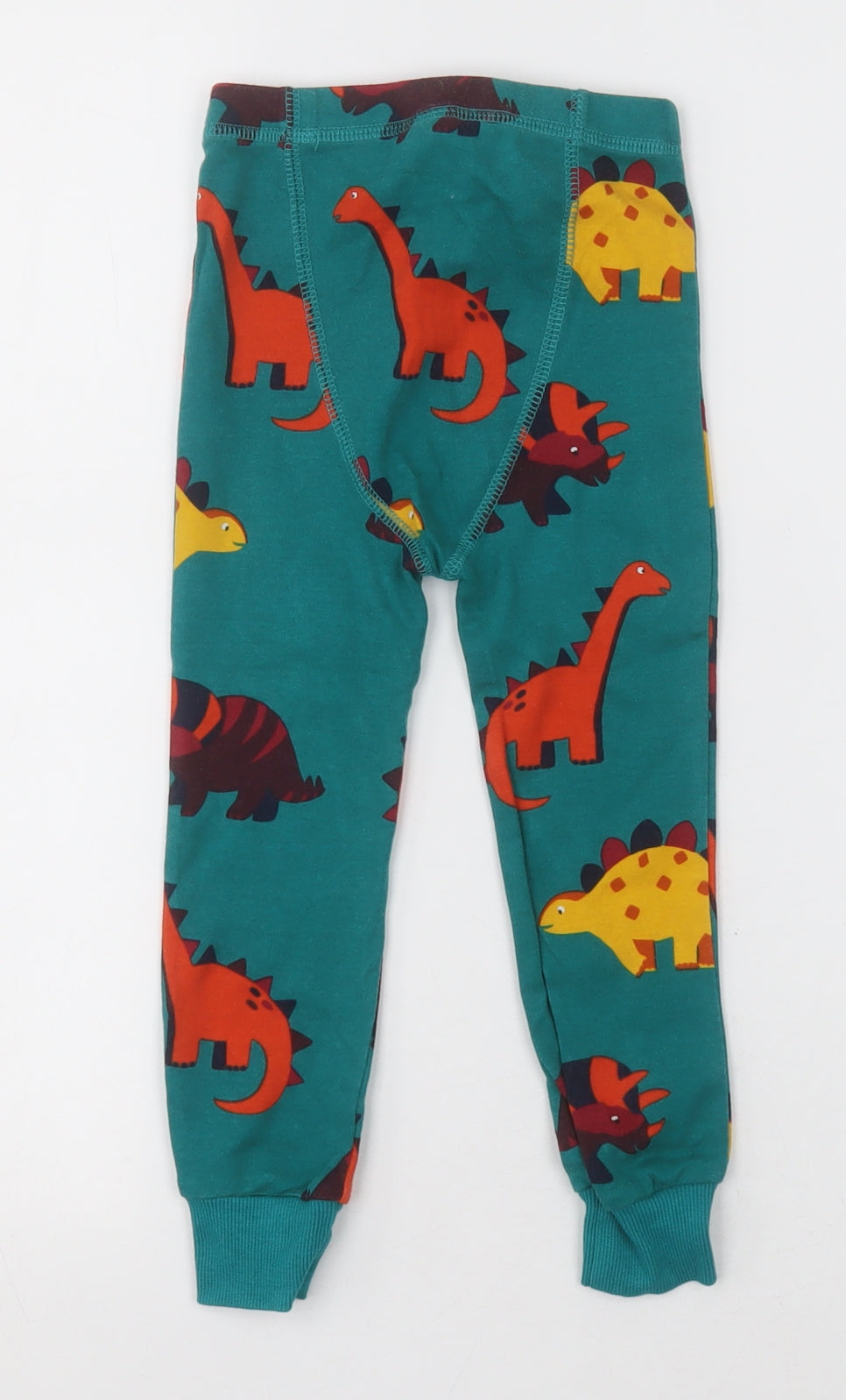 NEXT Boys Green Geometric Cotton  Pyjama Pants Size 2-3 Years  Pullover - dinosaurs