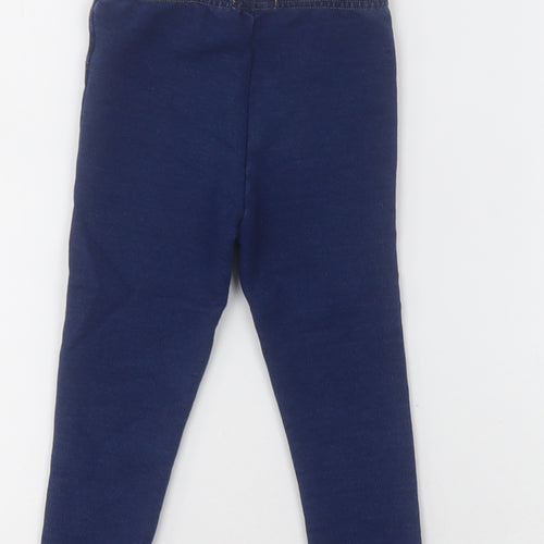 Primark Girls Blue  Cotton Capri Jeans Size 18-24 Months